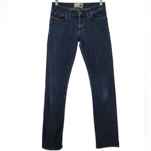 Women's Straight Leg Jeans - Dark Blue